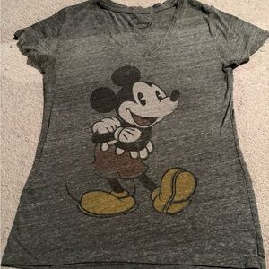 Disney Gray and Yellow Mickey Mouse Kids Tee
